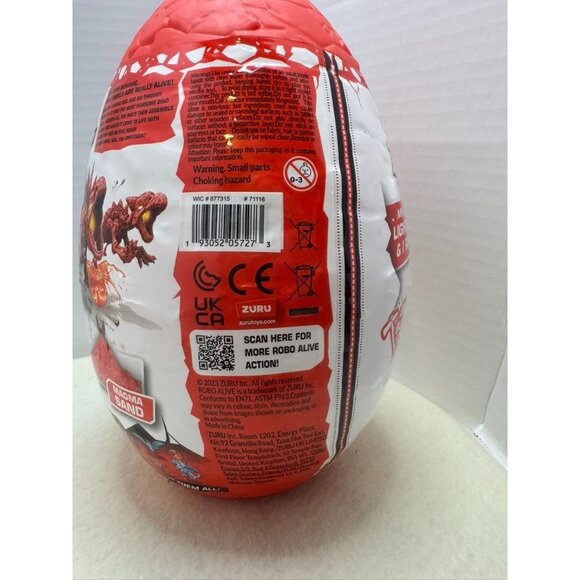 Zuru Robo Alive Volcano Dino Fossil Find Toy Egg With Slime & Sand - Picture 4 of 5